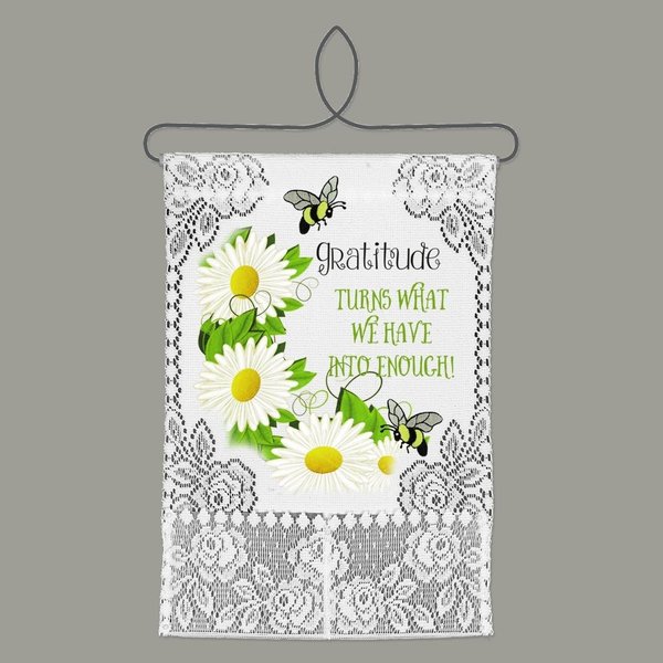 Heritage Lace Gratitude Wall Hanging PatternWhite WH44W-1165